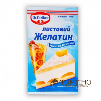 Желатин листовой Dr. Оеtker, 10 г