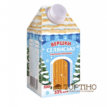 Сливки натуральные ультрапастеризованные Крестьянские 33%, 500 г Сливки натуральные ультрапастеризованные Крестьянские 33%, 500 г