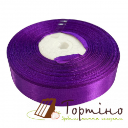 Атласна стрічка для декору "Фіолетова", h 2 см
