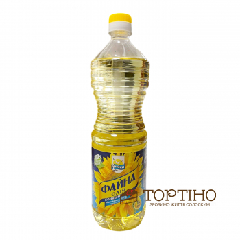 Масло подсолнечное рафинированное ТМ Чайка, 1л