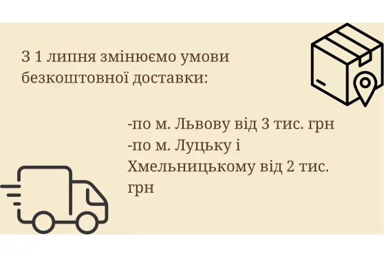 Зміни умов доставки