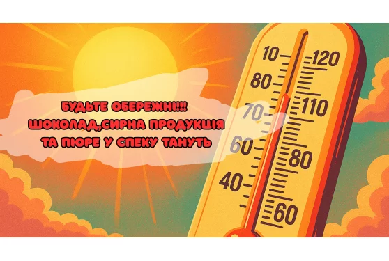 Будьте обережні при замовленні шоколаду, шоколадних виробів, сирної продукції та пюре у спекотну погоду.