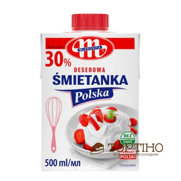 Сливки животные Mlekovita 30%, 0,5 л Сливки животные Mlekovita 30%, 0,5 л