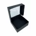 Коробка для пряника Чорна з віконечком, 15*15*6 см