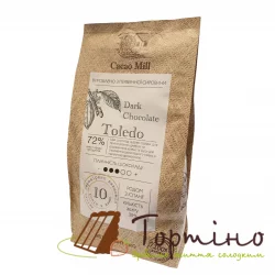 Натуральний чорний шоколад Cacao Mill Toledo 72%, 1кг( арт.5651)
