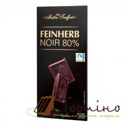 Шоколад екстрачорний 80% Maitre Truffout, 100г