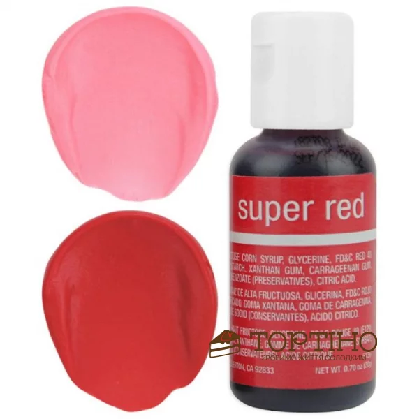 Гелевый краситель Chefmaster Liqua-Gel Super Red (5136)