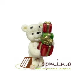 Шоколадна фігурка Тортіно "Ведмедик з подарунками"