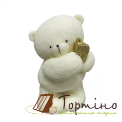 Шоколадна фігурка Тортіно "Ведмедик з подарунком"
