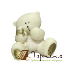 Шоколадна фігурка Тортіно "Ведмедик з іграшкою"