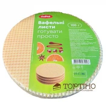 Вафельные листы круглые Гурман классические ГолПек, 100 г