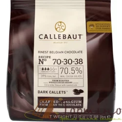 Екстрачорний шоколад Callebaut 70,5 %, 400 г